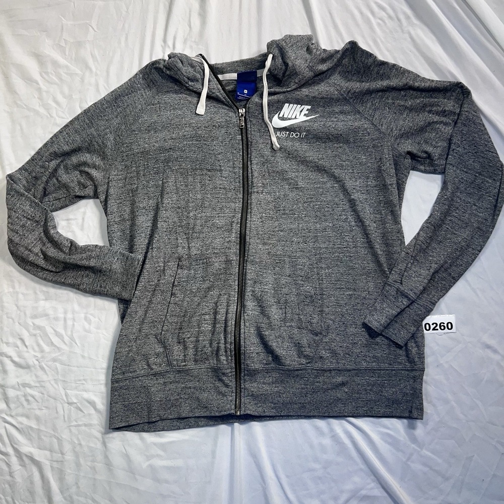 Nike 90s Vintage Full Zip Hoodie Gray Sz Xl